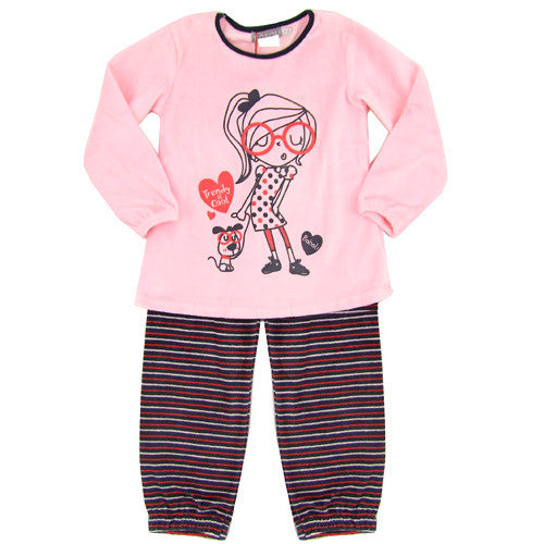 Boboli Soft *Girls2* 2pc Velour Lounge Set