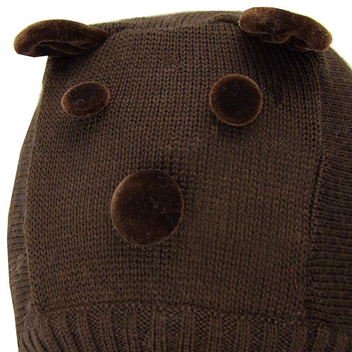 Catya "Teddy" Baby Boy Wool Knit Balaclava hat