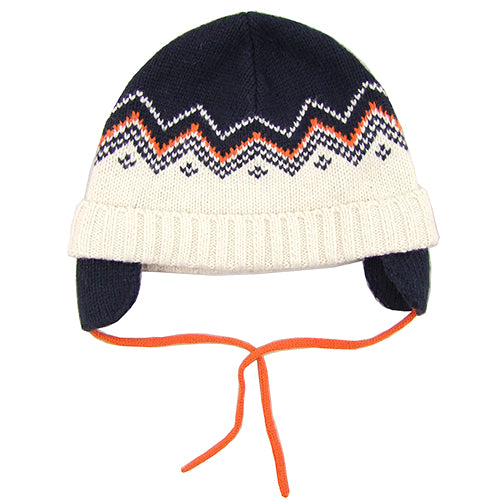 Boboli "Loni" Boy Winter Hat with Ties
