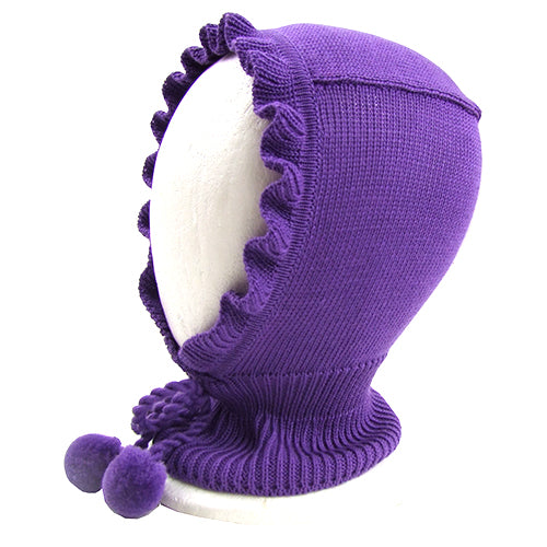 Adorable Catya "Angie2" Baby Girl  Wool Knit Balaclava Hat.