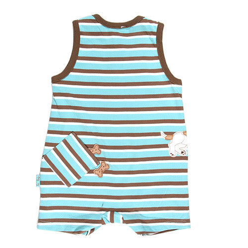 Le Top *Puppy Pals* Boys Sleeveless Romper