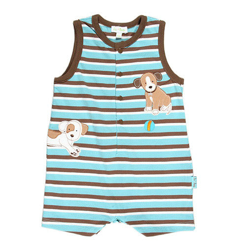 Le Top *Puppy Pals* Boys Sleeveless Romper
