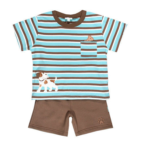 Le Top *Puppy Pals* Boys 2 pc Short Set