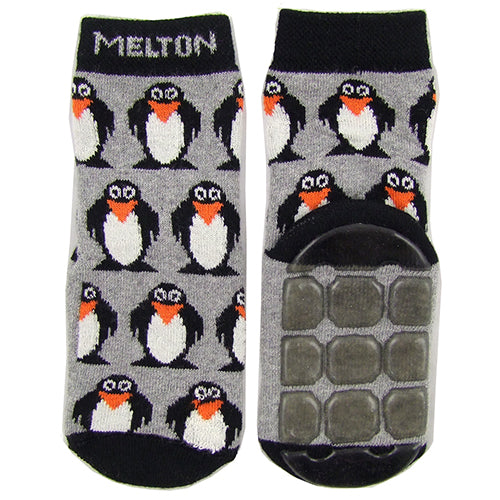 MELTON "Penguin" Boys (toddler/little kids/big kids) Slipper Socks Moccasins