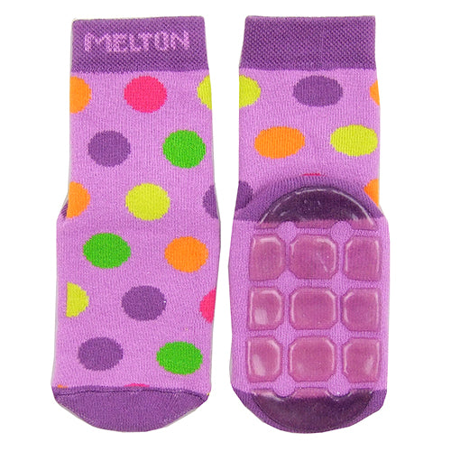 MELTON "Dotti" Girls (toddler/little kids/big kids) Slipper Socks /Moccasins.