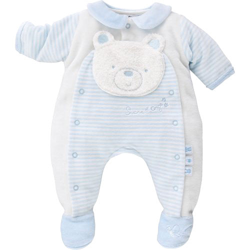 Sucre D'Orge *Teddy* Baby Boy Velour Overall